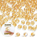220Pcs 10mm Crystal Glass Beads - Image 2