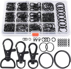 LEOBRO 265PCS Swivel Snap Hooks and Key Rings, Keychain Clips and Key Chain by LEOBRO