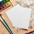 100 Sheets Deckled Edge Paper 8.5x11 inches, 160 GSM Handmade Paper, - Image 4