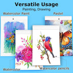 Hapikalor 9"x12" Watercolor Paper Pad, 140lb/300gsm Artist Painting Drawing - Image 5