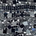 LITMIND 1.1 LB Black Irregular Glass Mosaic Tiles by LITMIND