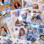 Auguro Winter Home Girls Scrapbooking Stickers 20 Sheets Pre-Cut 120 washi - Image 7
