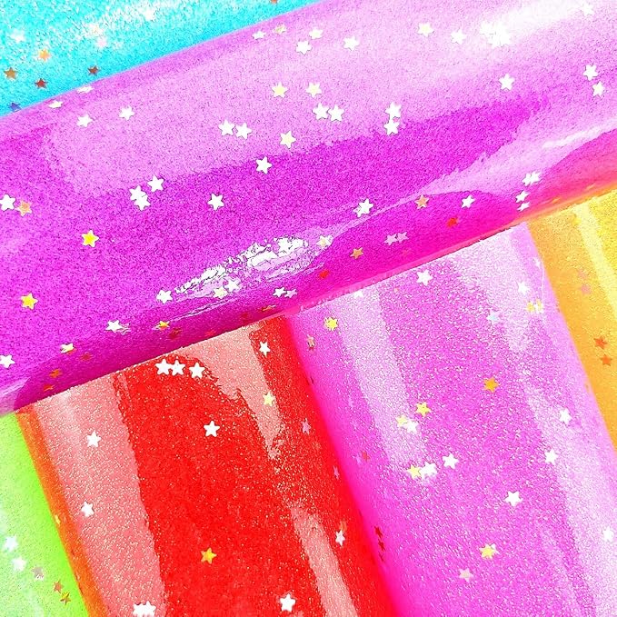 AOUXSEEM Jelly Transparent Leather Vinyl Sheets, Candy Solid Colors Waterproof - Image 3