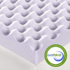Best Price Mattress 3 Inch Egg Crate Memory Foam Mattress Topper - Image 6