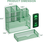 Marbrasse Mesh Pen Holder for Desk, Desk Organizers and Accessories for Office - Image 5