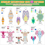 Pony Beads Kit for Keychain Making, Glow in the Dark Bead Pets for Kids - Image 3