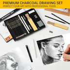 Charcoal & Graphite Drawing Pencils, 6H-10B Sketch Set, 22 Pack | Graphite - Image 7