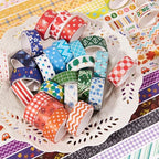 emmoolife 50 Rolls Washi Tape Set, 15mm Wide Rainbow Colored Tape Aesthetic - Image 6