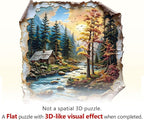 Autumn Dreamscape Puzzles Adults Gifts Wooden 90 Pieces 7.7 * 7.6in - Image 9