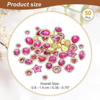 PATIKIL Sew on Rhinestones Crystals, Rose Red - Image 2