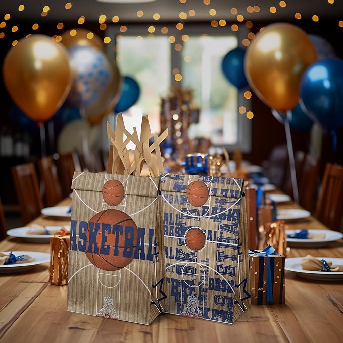 Basketball Party Favor Bags – 24 Pcs Basketball Gift Bags - Image 6