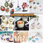 85 Pcs Blue Pressed Dried Flowers - Image 7