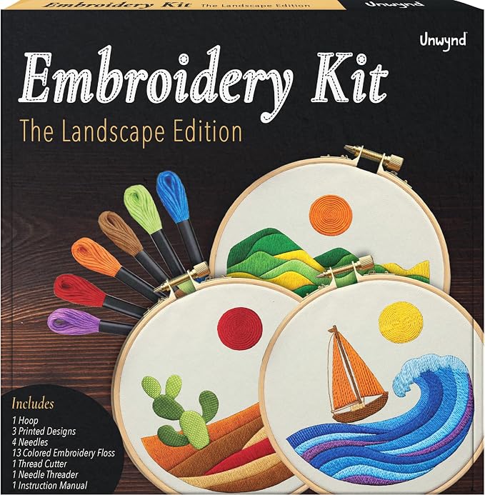 Unwynd Embroidery Kit Landscape Theme by Unwynd