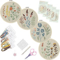 Bonroy 4 Sets Embroidery Kit for Beginners, Embroidery Kit for Art Craft Handy by Bonroy