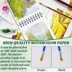UZLU 6 Pack Watercolor Paper Pads, 5.5 x 8.5 Inch, 180 Sheets Total | 140 - Image 5