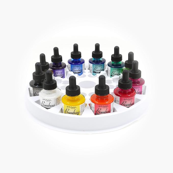 Dr. Ph. Martin's Bombay India Ink Ink Set, 1.0 oz, Set 1 Colors, 1 Set of 12 - Image 3