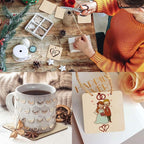 Unfinished Wood Pieces 80 Pcs 3"x3" inch Wood Board Wooden Squares Wooden - Image 3