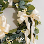 HUIHUANG Champagne Satin Wired Ribbon 1-1/2" Light Champagne Wire Edge Ribbon - Image 5