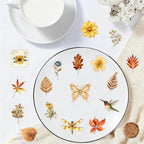 50PCS Transparent Flora Scrapbook Stickers, Flower-G | Vintage Aesthetic Flowers - Image 7