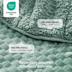 Super Fuzzy Soft Fleece Sherpa Weighted Blanket 15 lbs - Image 3