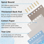 35 Sheets Watercolor Paper Pad 3.5x5.5 Inch, 140 lb/300 GSM Cold Press Water - Image 3