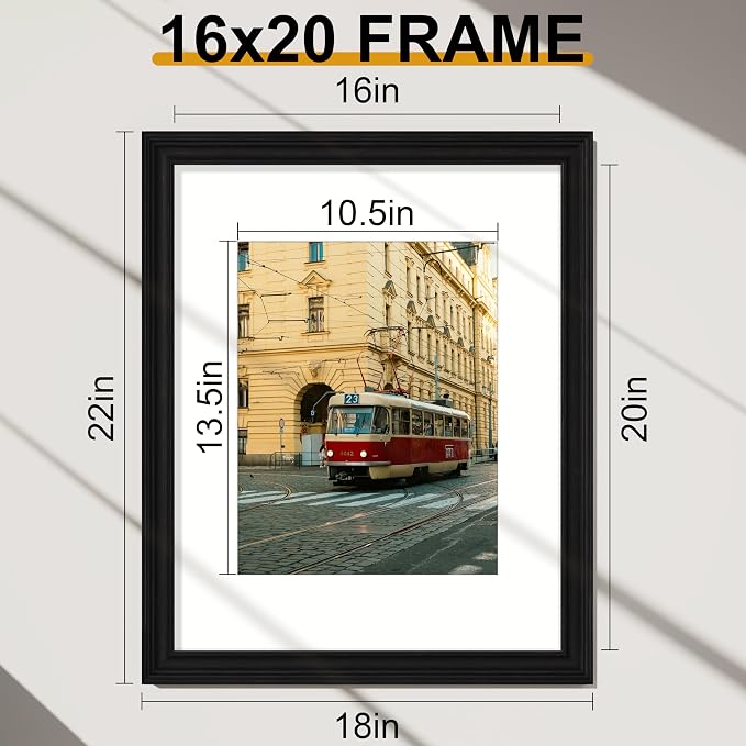 Vittanly 16x20 Picture Frames Set of 2, Ornate Vintage Photo Frame - Image 5