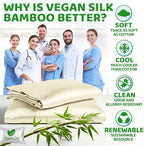 Pillow Cases - 100% Viscose Derived from Bamboo - Cooling Pillowcase - King Size - Image 5