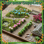 Warmtree 63 Pcs Miniature Colorful Flower Cluster DIY Static Grass Tufts Model - Image 3