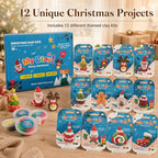 Air Dry Clay for Kids, 12 Christmas Modeling Clay DIY Model Magic Clay Kit - Image 3