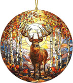 Deer Acrylic Ornament, Acrylic Buck Hanging Decoration by Unknown