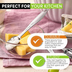 Spring Chef Stackable Stainless Steel Measuring Spoons Set of 6 w/Leveler | - Image 4