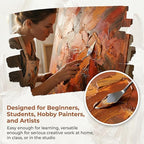 Palette Knife Set of 7, Stainless Steel Painting Knives - Image 9