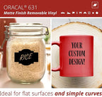 ORACAL 631 Matte Black Vinyl Durable Roll Easy to Weed Permanent Adhesive Craft - Image 2