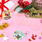 3.5 Inch Acrylic Ornaments Blanks, Christmas Decor, Keychain Engraving - Image 7