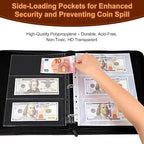 Cash Album with 180 Pockets – WITHYU Expandable 3-Ring Binder Currency - Image 2