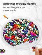 Acrylic Puzzle Suncatcher, Stained Glass Style Art DIY Puzzle - Image 2