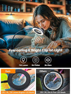 10X Magnifying Glass with Light, 5 Colors+10 Brightness Reading Lamp, 58 LED - Image 5