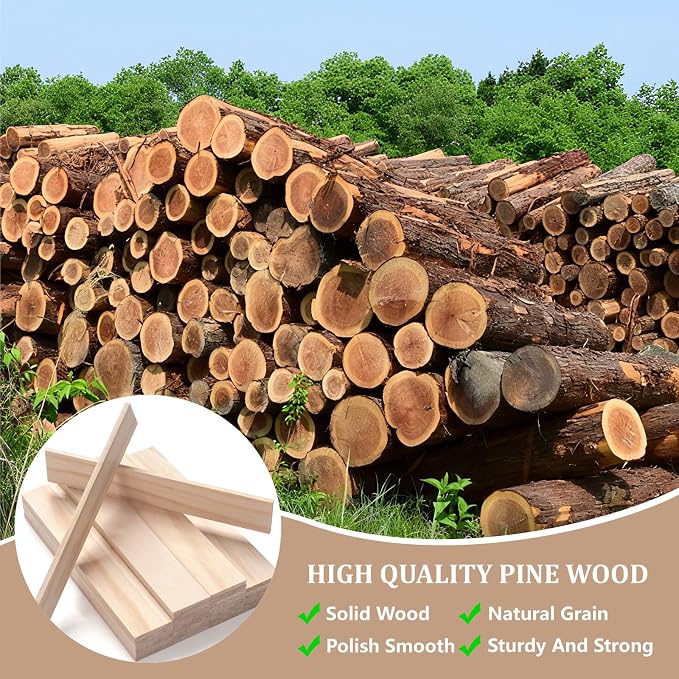 Wood Strips Slats Wooden Dowels - Image 5