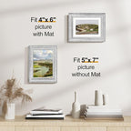 Vittanly 5x7 Picture Frames Set of 2, Ornate Vintage Photo Frame - Image 3
