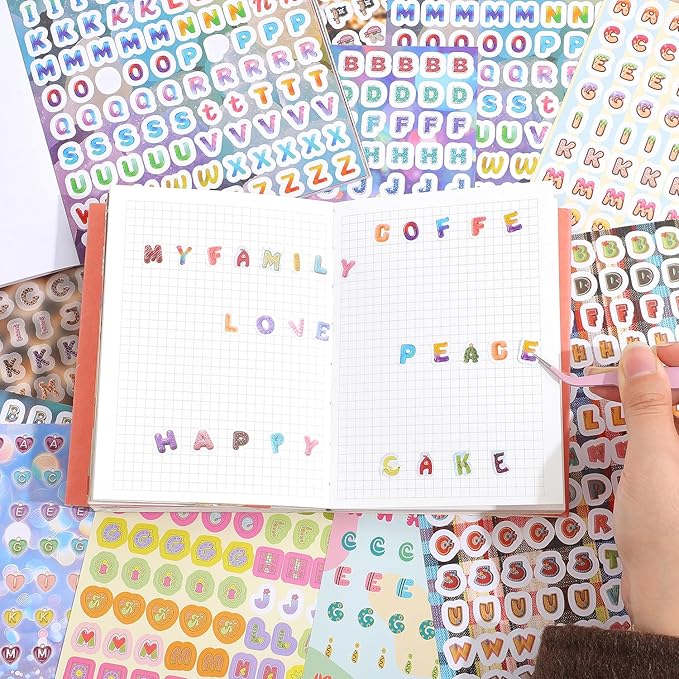 3000+ Pcs Alphabet Sticker for Journaling, Fun & Colorful Craft Letter Stickers - Image 3