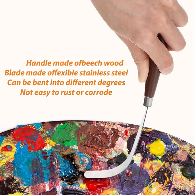 27 Piece Stainless Steel Palette Knife Set, Painting Knives - Image 6
