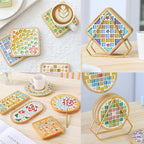 FOCCTS 6 Sets DIY Mosaic Coaster Kit - Image 7