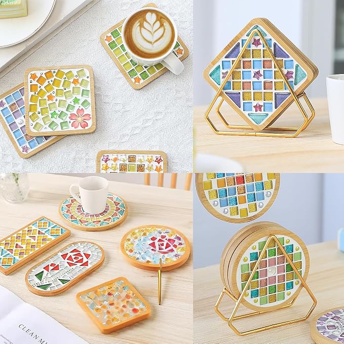 FOCCTS 6 Sets DIY Mosaic Coaster Kit - Image 7