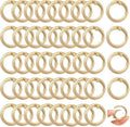 Round Carabiner Clip Bulk 48pcs 1 Inch Colorful Circle Carabiner Key Ring Clips by Cmidy