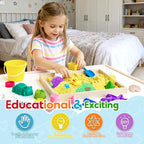 FURWEY 17.6lbs Play Sand, Mixed Packaging of 8-Color Sensory Sand, Suitable - Image 8