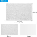 PATIKIL Silver Shiny EVA Glitter Foam Sheet 11.8 x 7.9 Inch 2mm Thick - Image 2