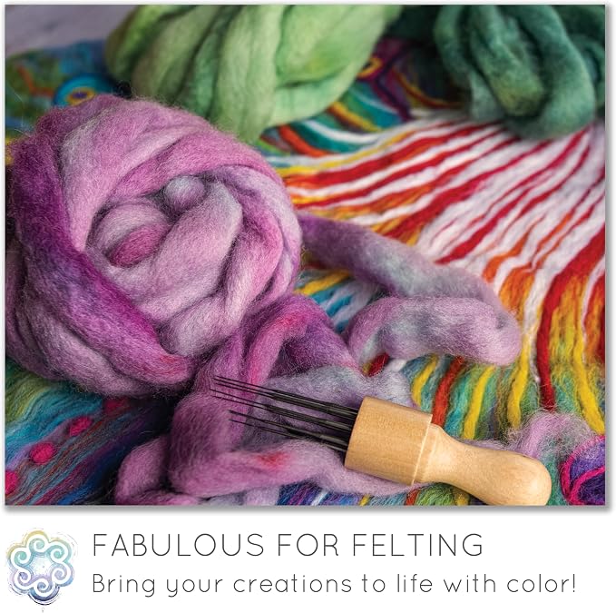 Wool Roving Hand Dyed. Super Soft BFL Combed Top Pre-Drafted - Image 8