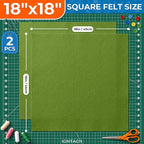IONTACH 18" X 18" Soft Felt Sheets 1.6mm Thick | Acrylic Felt Fabric Sheets - Image 2