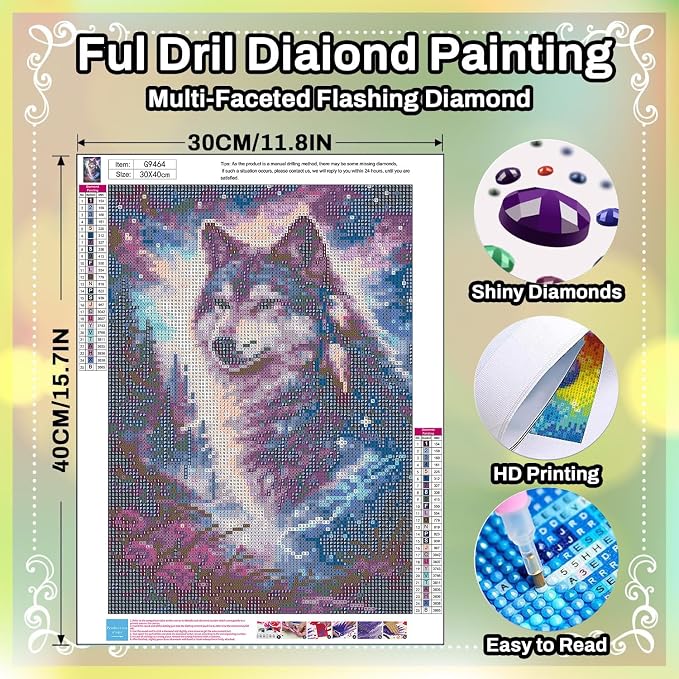 HITO Wolf Diamond Painting Kits - Image 2