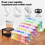YEXEXINM 2 Pcs Clear Paint Organizer - Image 3